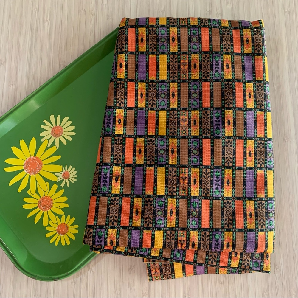 60s Geo Floral Fabric